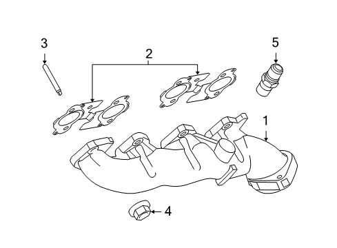 2013 Ford E-250 Exhaust Manifold Diagram