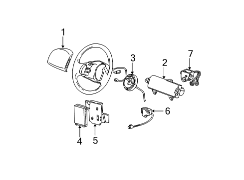 2004 Ford F-150 Heritage Air Bag Components Diagram