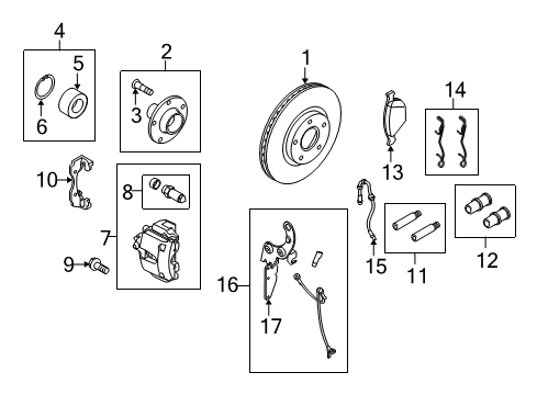 2012 Ford Transit Connect Front Brakes Diagram