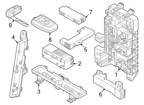 2024 Ford Mustang Transceiver Diagram for ML3Z-15607-S
