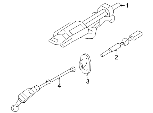 2010 Ford Explorer Steering Column & Wheel, Steering Gear & Linkage Diagram 2 - Thumbnail