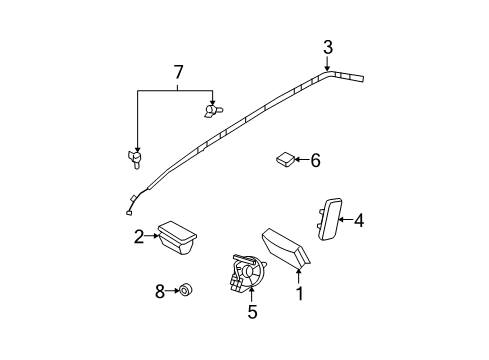 2010 Ford Edge Air Bag Components Diagram