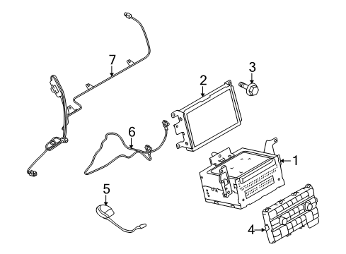 2011 Ford Mustang Bezel, Lower Diagram for BR3Z-18842-AA