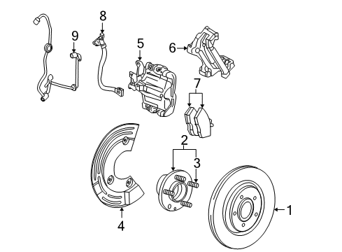 2008 Ford Taurus Rear Brakes Diagram