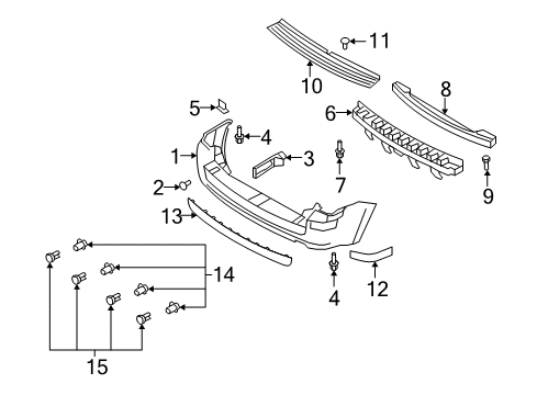 2008 Mercury Mariner Parking Aid Diagram 4 - Thumbnail