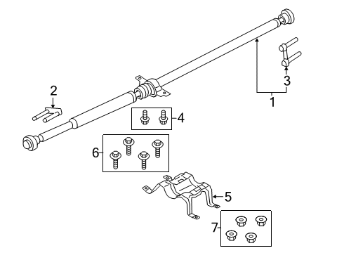 2022 Lincoln Nautilus Drive Shaft - Rear Diagram 1 - Thumbnail