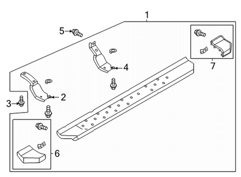 2021 Ford Bronco Running Board Diagram 2 - Thumbnail