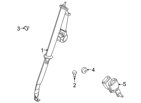 2009 Ford Taurus X Rear Seat Belts Diagram 2 - Thumbnail