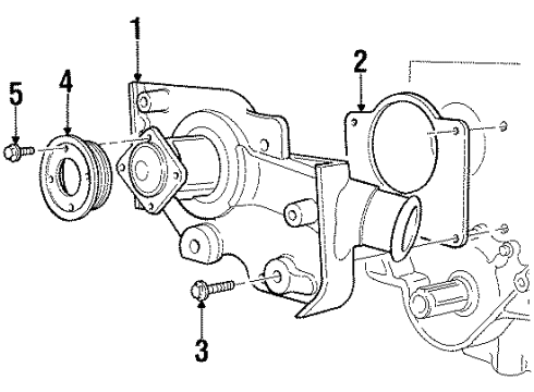 2000 Ford Contour Pulley Bolt Diagram for -W700839-S309