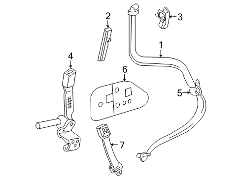 2010 Ford Explorer Front Seat Belts Diagram