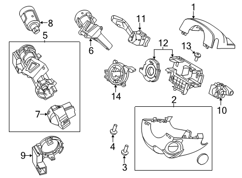 2017 Ford C-Max Anti-Theft Components Diagram