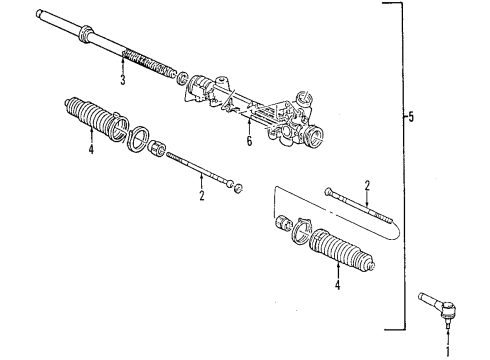 2008 Ford Ranger P/S Pump & Hoses, Steering Gear & Linkage Diagram 1 - Thumbnail