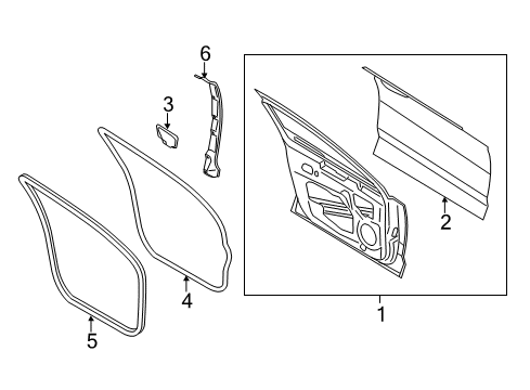 2018 Lincoln MKZ Front Door Diagram