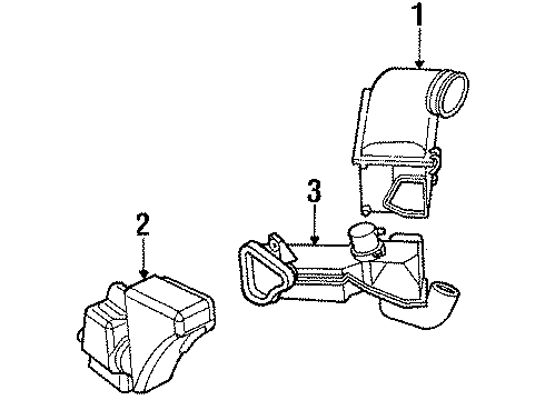 1989 Ford Taurus Air Intake Diagram 1 - Thumbnail