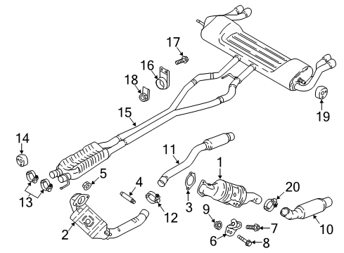 2019 Ford Fusion Exhaust Components Diagram 5 - Thumbnail