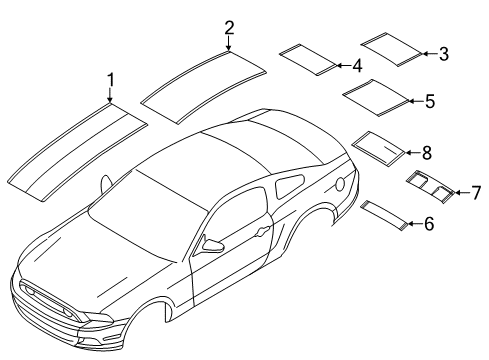 2014 Ford Mustang Stripe Tape Diagram 4 - Thumbnail