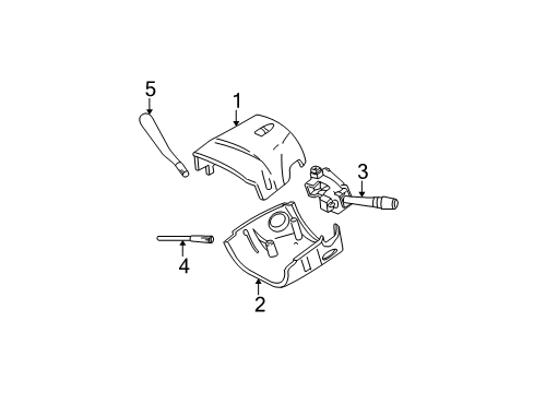 2003 Ford Taurus Shroud, Switches & Levers Diagram