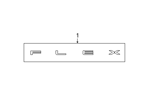 2017 Ford Flex Exterior Trim - Hood Diagram