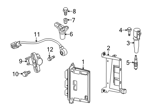 2011 Ford Transit Connect Ignition Coil Diagram for 4M5Z-12029-B