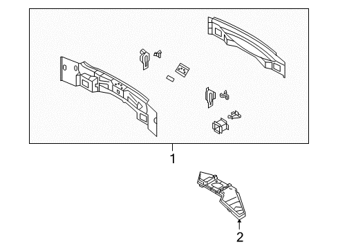 2009 Lincoln MKX Rear Body Diagram