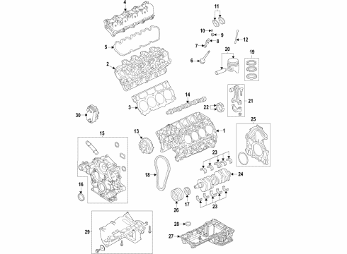 2021 Ford F-250 Super Duty Engine Parts & Mounts, Timing, Lubrication System Diagram 6 - Thumbnail