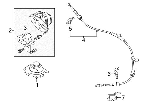 2018 Ford Fusion Shifter Housing Diagram