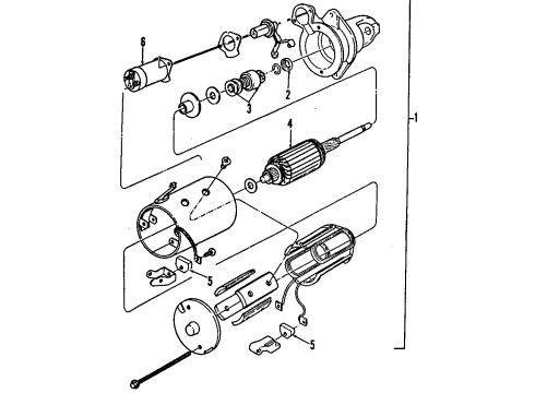 1990 Ford F-350 Starter Diagram