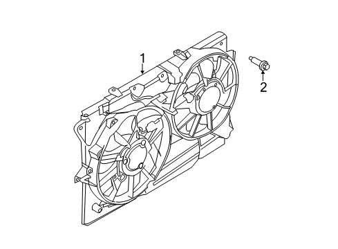 2015 Ford Police Interceptor Utility Cooling System, Radiator, Water Pump, Cooling Fan Diagram