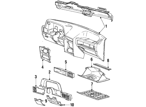 1985 Ford Escort Lock Cylinder Diagram for E3SZ6306081A
