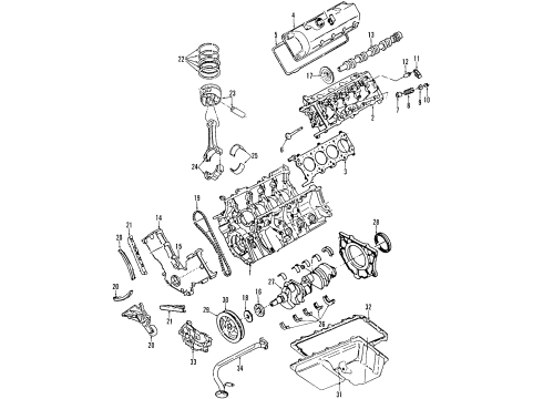 2003 Ford Mustang Transmission Mount, Rear Diagram for 1R3Z-6068-ZZ