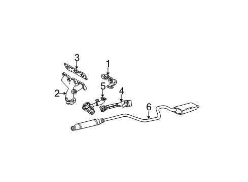 2003 Ford Taurus Exhaust Components Diagram