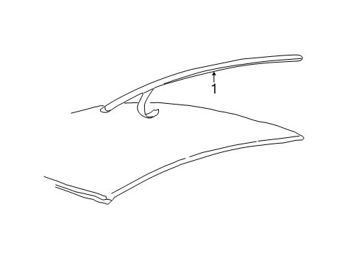 2005 Ford Escape Exterior Trim - Roof Diagram