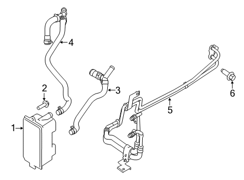 2019 Ford Transit-250 Cooler Pipe Diagram for CK4Z-7R081-C
