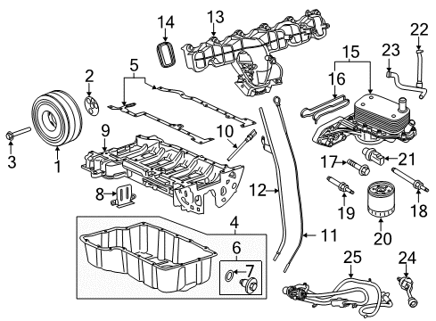 2017 Ford Transit-150 Engine Parts & Mounts, Timing, Lubrication System Diagram 4 - Thumbnail