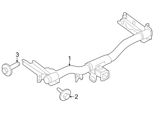 2021 Lincoln Nautilus Trailer Hitch Components Diagram