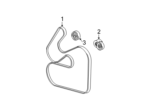 2003 Ford Taurus Belts & Pulleys Diagram