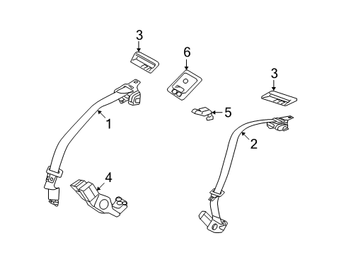 2008 Mercury Milan Seat Belt Diagram