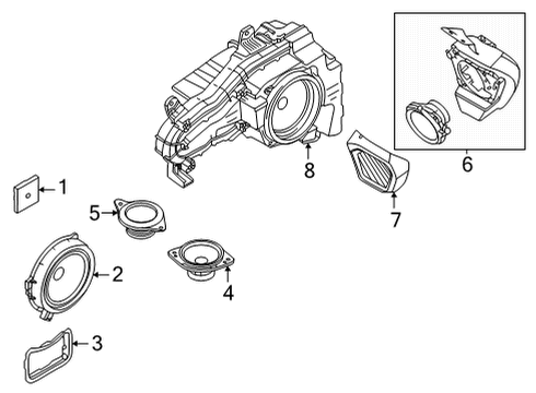 2021 Ford Bronco Sound System Diagram 1 - Thumbnail