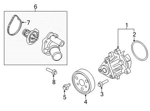 2014 Ford Transit Connect Water Pump Diagram