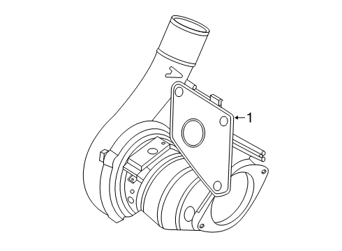 2022 Ford Police Interceptor Utility Exhaust Manifold Diagram 1 - Thumbnail