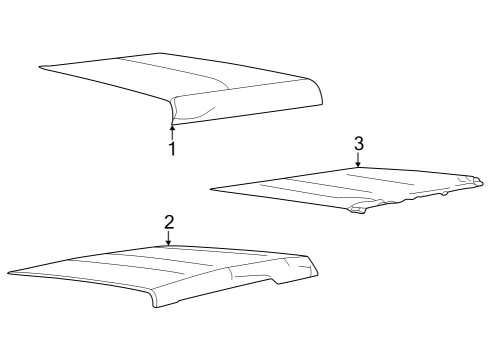 2023 Ford Bronco Removable Soft Top Diagram 1 - Thumbnail