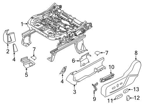 2017 Ford C-Max Power Seats Diagram