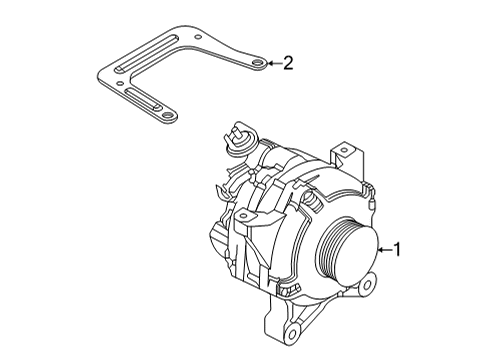 2017 Ford E-350 Super Duty Alternator Diagram 2 - Thumbnail
