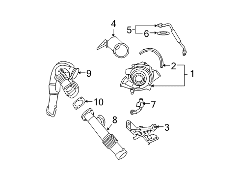 2004 Ford E-350 Club Wagon Turbocharger Diagram