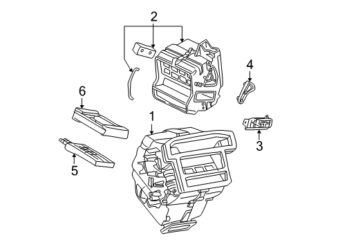 2004 Ford Escape Heater Core & Control Valve Diagram