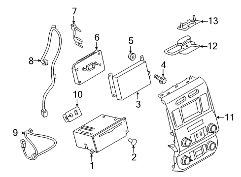 2021 Ford F-250 Super Duty Module Diagram for JR3Z-14G371-B