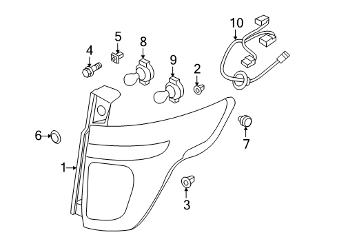 2011 Ford Explorer Tail Lamps Diagram