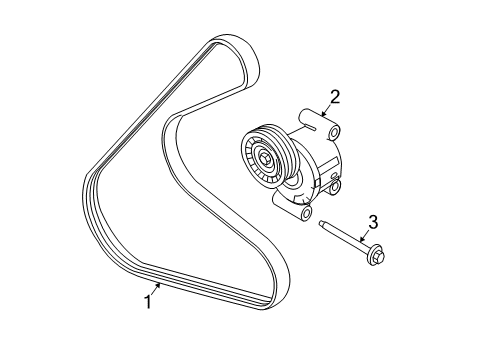 2012 Ford Fusion Belts & Pulleys, Maintenance Diagram 2 - Thumbnail