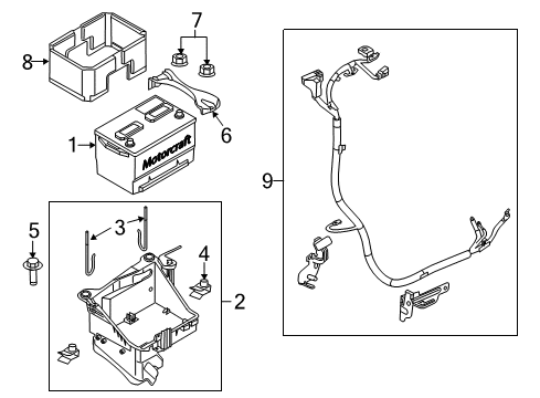 2016 Ford F-350 Super Duty Battery Diagram 1 - Thumbnail
