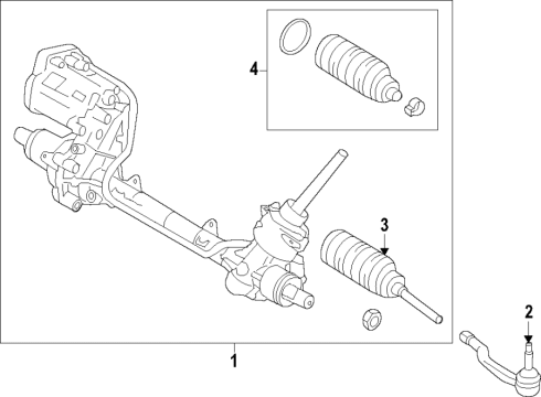 2023 Ford Edge Steering Column & Wheel, Steering Gear & Linkage Diagram 6 - Thumbnail